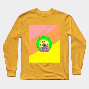 The Meditator, without fish Long Sleeve T-Shirt